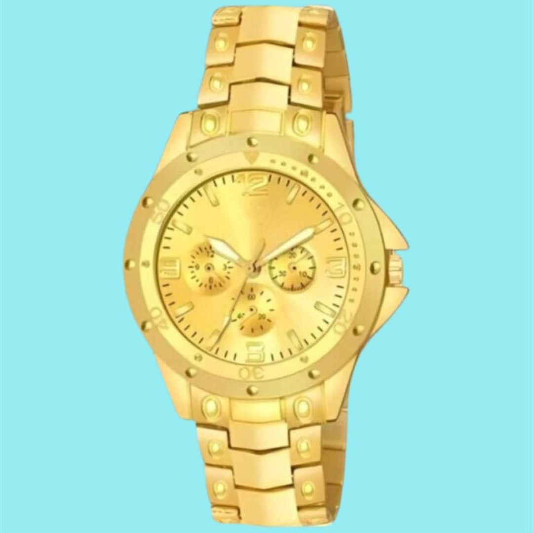 Men's Golden Stainless Steel Watches